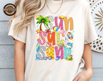 Sun Salt Sand Shirt, Retro Summer Beach Tee, Family Vacation 2026 Tee, Funny Beach Shirt, Summer Vibes Tee