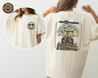 Disney Front and Back Safari Shirt, Mickey and Friends Shirt, Family Disney Vacation 2026 Tee