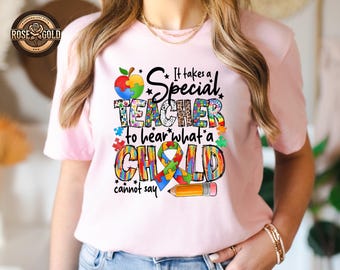 Sped Teacher Autism Awareness Shirt, Puzzle Pieces Sweatshirt, Neurodiversity Shirt, Autism Support Tee