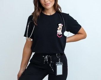 Minnie Mouse Nurse T-Shirt, Disney RN Shirt