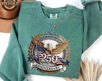Comfort Colors® USA 250th Anniversary Shirt, Patriotic American Eagle Sweatshirt, Veteran Day Gift