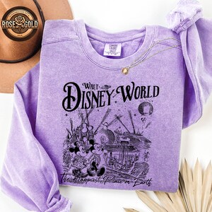 Comfort Colors® Disney World Shirt, Disneyland Sweatshirt, Magic Kingdom Tshirt, Mickey Minnie Sweater image 3