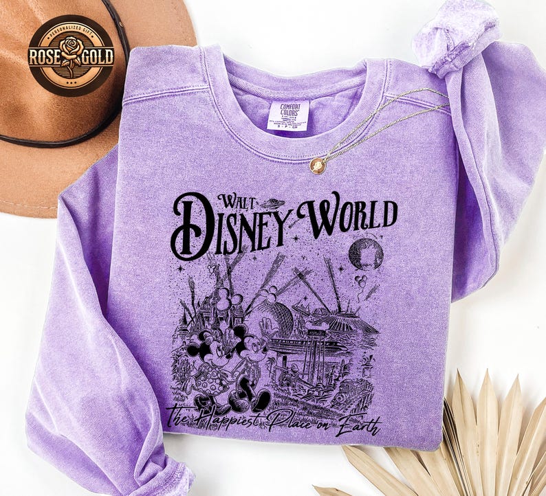 Comfort Colors® Disney World Shirt, Disneyland Sweatshirt, Magic Kingdom Tshirt, Mickey Minnie Sweater image 3