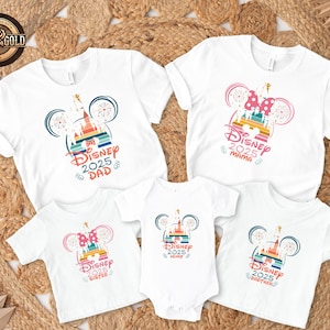 Custom Family Disney Shirt, Disney 2025 Shirt, Family Disney Trip Shirt, Family Matching Shirts, Disney Vacation Shirt, Disneyland Shirt