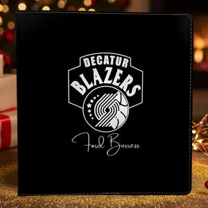 Vegan Leather Binder Custom Company Logo Portfolio for Law Firms, Realtors & Corporates