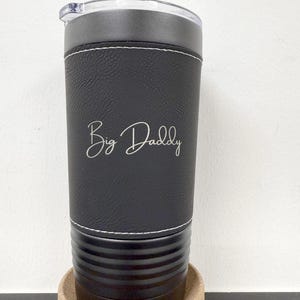Personalized Tumbler, Engraved Tumbler, Custom Tumbler, Leatherette Tumbler, Leather Tumbler, Gift for Her, Graduation Gifts, Gifts for Him