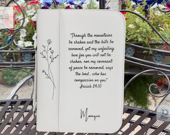Design Your Own Bible Cover: Personalized Engraved Leather Gift