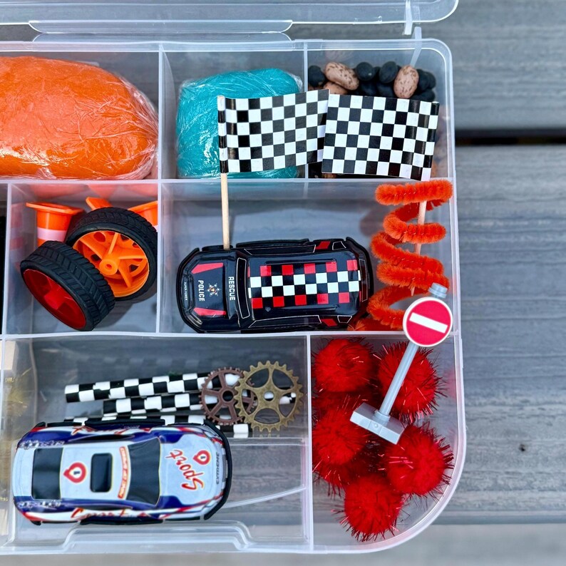 Race Car Sensory Kit | Pretend Play | Tinker Box | Imaginative Play ...