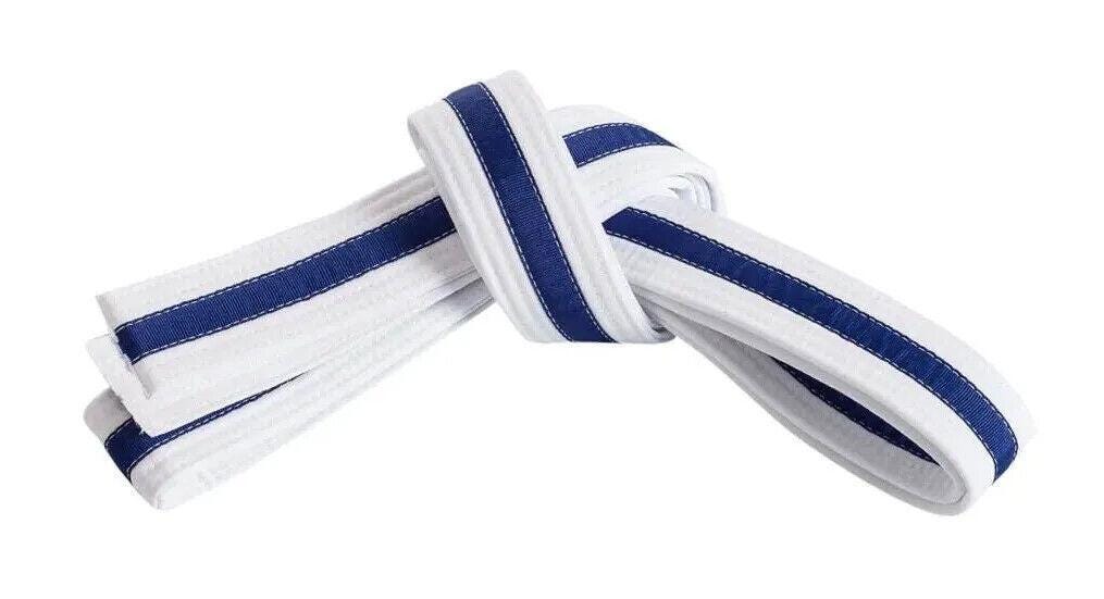 WUISOLQP Lot de 2 ceintures d'arts martiaux Karaté Judo Coton Arts Martiaux Accessoires Taekwondo Ceinture Ju-Jutsu Ninjutsu Kendo Aikido Entraînement Compétition Ceinture de Protection pour Adultes