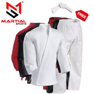Martial Sports Premium Lightweight Karate/TKD Uniform Gi - 8 oz - Free Shipping