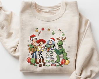 Toy Story Merry Christmas Sweatshirt, Disney Christmas Kids Shirt, Disney Pixar Toy Story Onesie®, Disney Family Christmas Party
