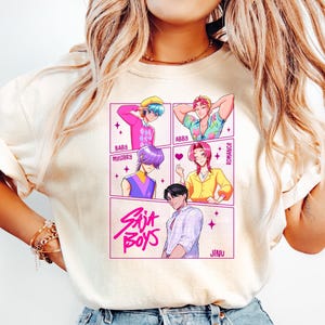 Saja Boys Shirt, Kpop Demon Hunters T-Shirt, Kpop Boy Band Shirt, Anime Manga Style Tee, Demon Hunter Merch, Kpop Fan Gift Shirt
