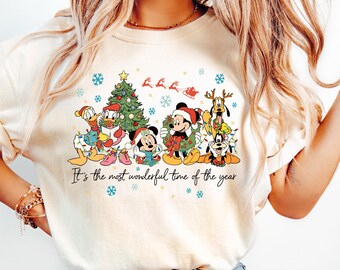 Disney Christmas Shirt, It's the Most Wonderful Time of the Year Tee, Mickey's Very Merry Christmas Party Sweatshirt, Comfort Colors T-Shirt