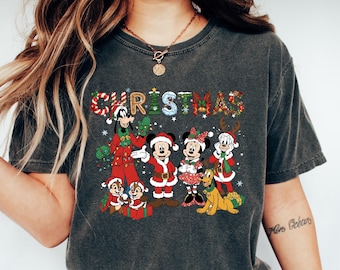 Mickey and Friends Christmas Tree T-shirt, Disney Christmas Trip Tee, Mickey's Christmas Party 2025 Sweatshirt, Minnie Christmas Hoodie
