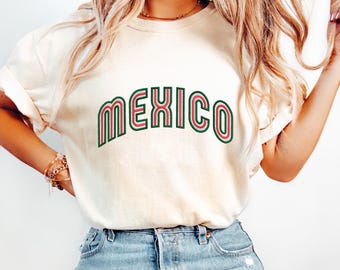 Mexico T-Shirt Vintage 1968 Design, Retro Heritage Graphic Tee, Cultural Identity Shirt, Mexican Pride Sweatshirt, Soccer Fan Crewneck Top
