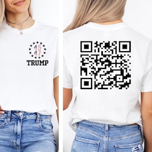 Viral Trump Dance Qr Code Shirt, Trump Dancing Qr Code Tshirt, Trump Is Your President Qr Code Shirt Trump Dance Ymca Qr Code Shirt