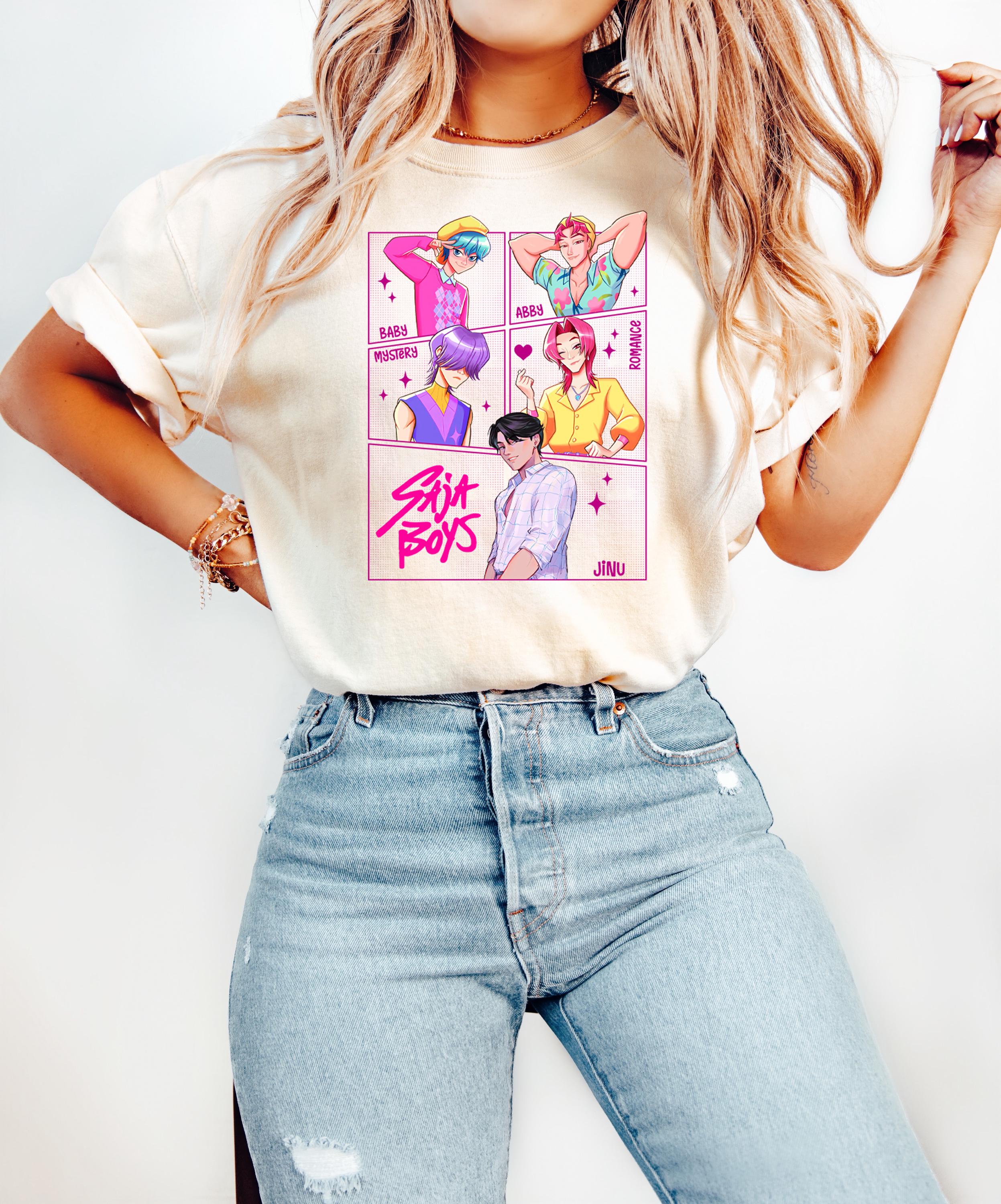 Saja Boys Shirt, Kpop Demon Hunters T-Shirt, Kpop Boy Band Shirt, Anime Manga Style Tee, Demon Hunter Merch, Kpop Fan Gift Shirt