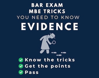 Trucos para el examen MBE de Evidence Bar, UBE (Descarga digital)