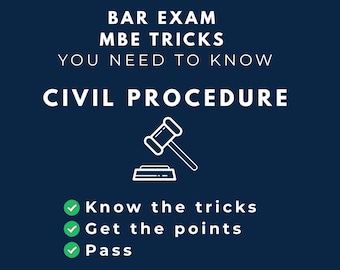 Trucos para el examen de procedimiento civil MBE, UBE (Descarga digital)