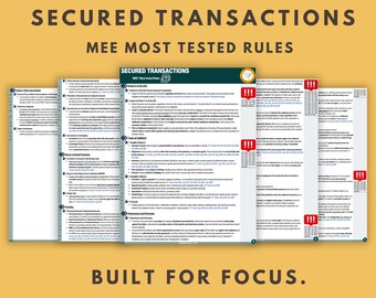 Reglas del examen de la barra de transacciones garantizadas: Declaraciones de reglas de prioridad del MEE (descarga digital)