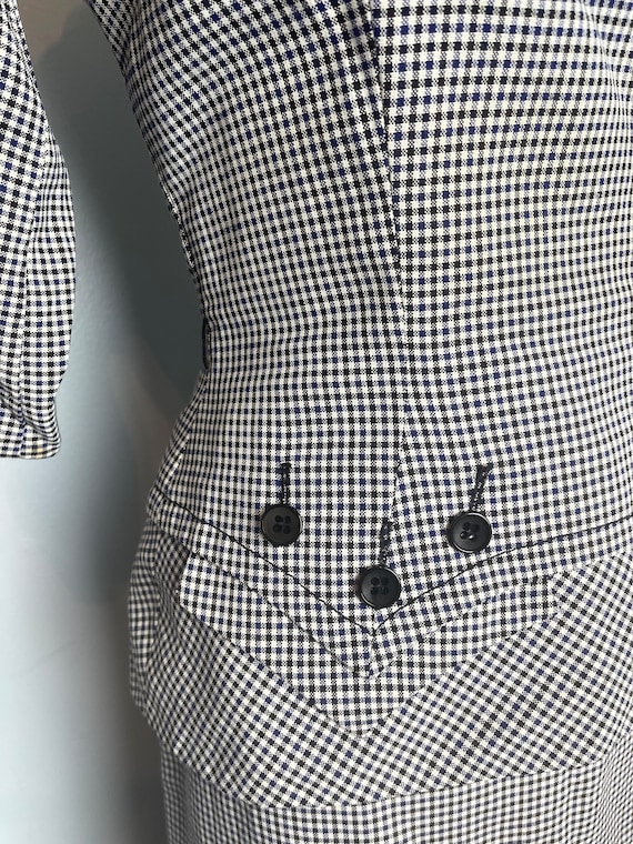 All Buttoned Up Curve Hugging Vintage 1950s 50s P… - image 3