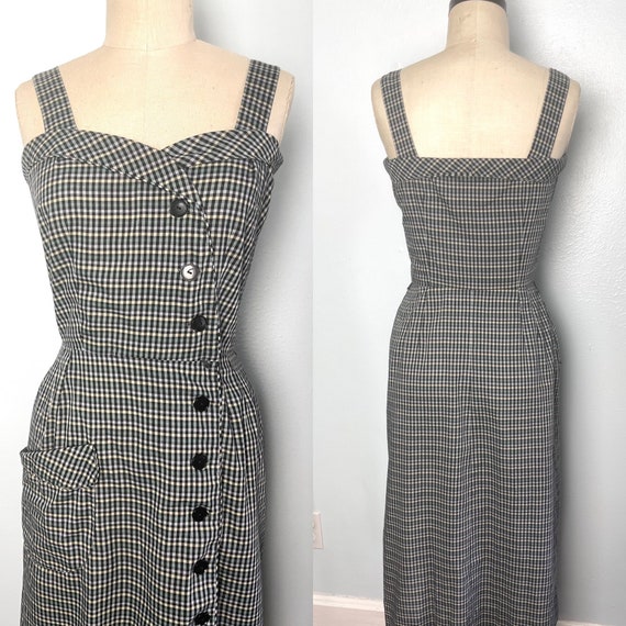 Picnic Perfect Plaid Asymmetrical 1950s 50s S Sma… - image 7