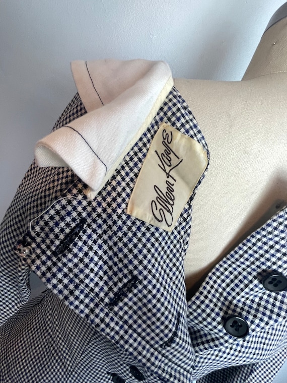 All Buttoned Up Curve Hugging Vintage 1950s 50s P… - image 5