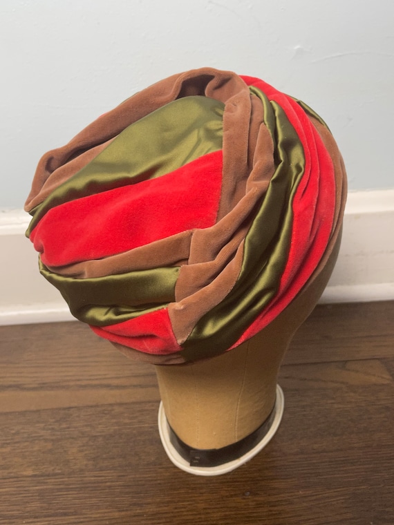 Tapas Turban 1960s 60s Mr John Jr Hat - image 1