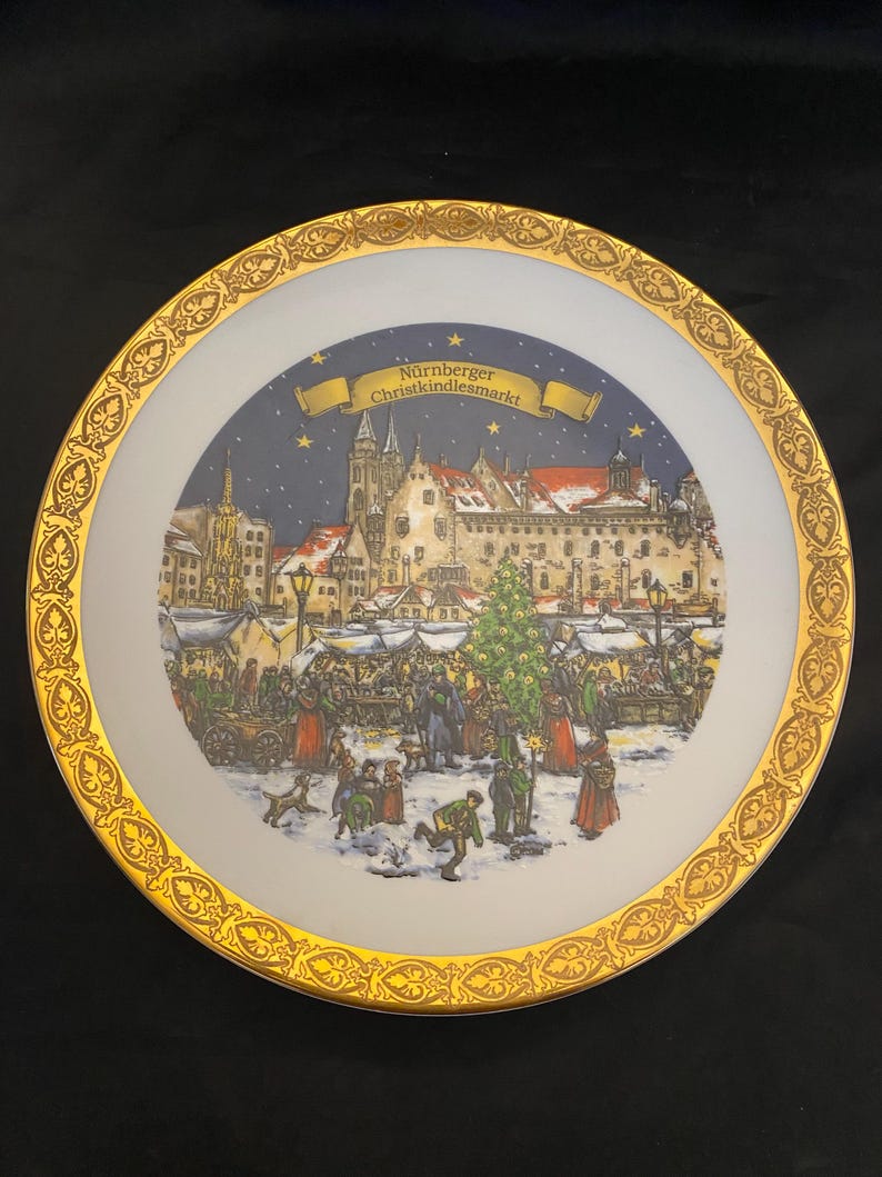 Kranich Nurnberg Bavaria Germany Christmas Plate