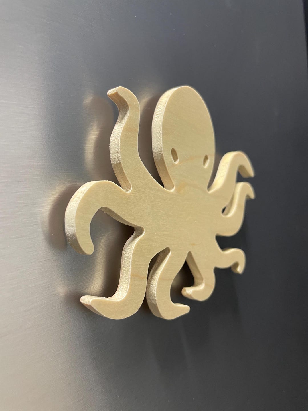 Octopus Magnet | Cute Wooden Refrigerator Magnet for Ocean Lovers ...