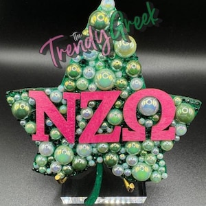 Sorority Lapel Pin: Chapter Edition - Pink & Green | Sorority Pin | Soror Pin | Sorority Gift | Gift For Her | Name Badge | Chapter Brooch