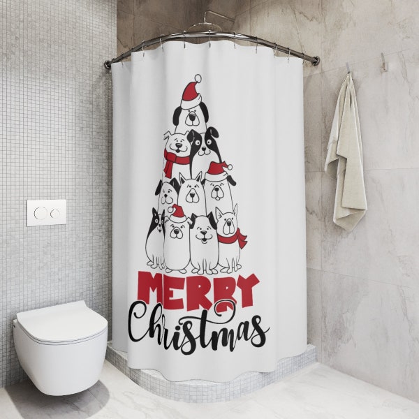 Dog Shower Curtain Etsy