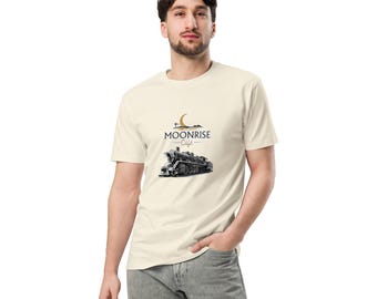 Moonrise Cafe Train - Unisex premium t-shirt