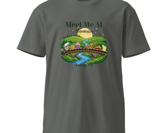 Moonrise Train T-Shirt – Luling TX Landscape Graphic Tee