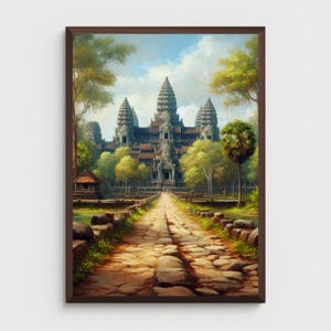 Cambodian oil painting - Etsy 日本