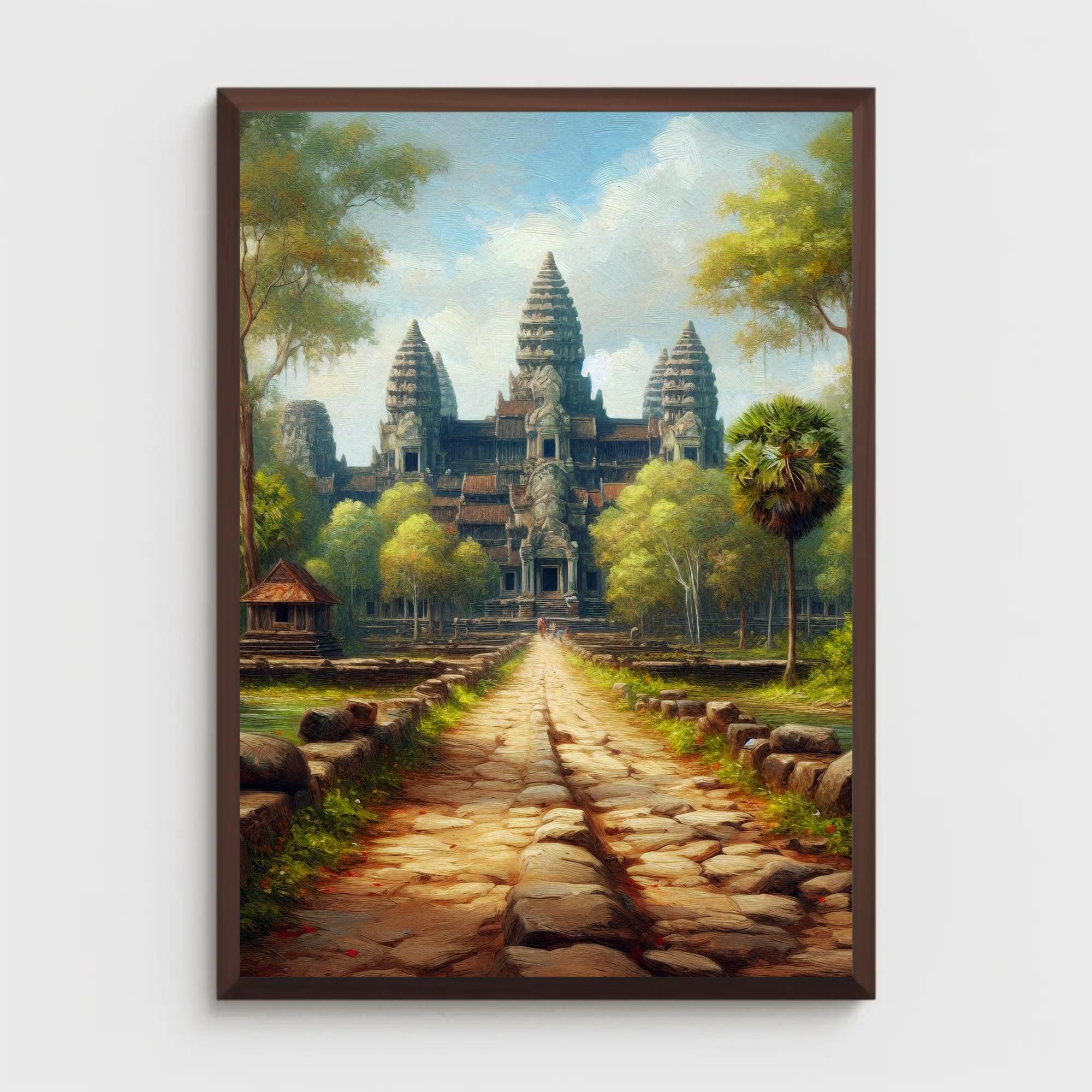 Cambodian oil painting - Etsy 日本