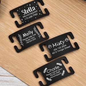 Médaillon silencieux pour chien,plaque d'identification de collier de chien personnalisée,plaque d'identification à enfiler personnalisée,plaque d'identification avec adresse,plaques d'identification pour chiens,plaque d'identification pour chien,plaques d'identification silencieuses pour chien