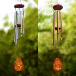 Personalized Engrave Pet Memorial Outdoor Wind Chime, Pet Loss Remembering Gift, Memorial Wind Chimes, Bereavement Gifts