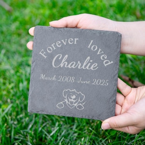 Personalized Cat Memorial Garden Stone,Dog Memorial Garden Stone,Cat Memorial Dog Pet Loss,Bereavement Gift,Gifts for Pet Memorial