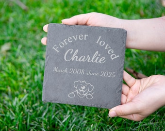 Pet Remembrance Gift,Personalized Dog Memorial Garden Stone,Custom Pet Memorial Gifts,Faithful Companion Personalized Pet Memorial Stone