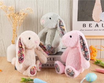 Conejito de peluche personalizado, regalo para baby shower
