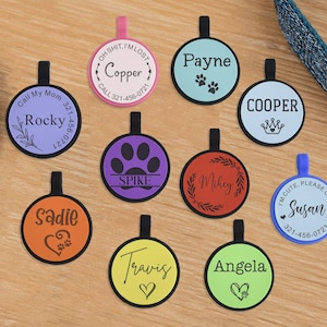 Dog Tag Silent Dog Tag,Silicone Dog Tags,Pet ID Tag,Custom Dog Tags,Dog ID Tag,Soundless Tag,Dog Tag for Dogs,Engraved Dog Tag