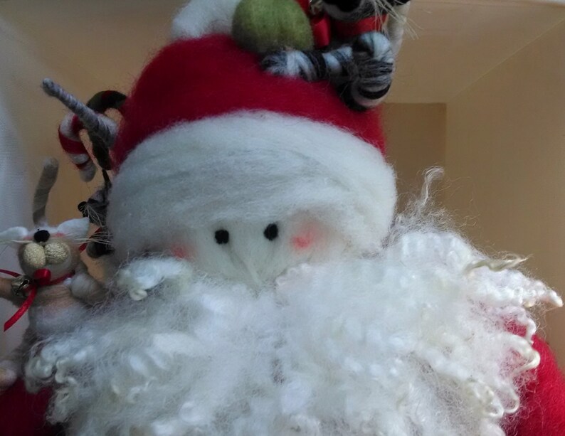 A Purrfect Santa Felted Wool 21