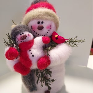 Love You Snow 7" Felted Wool Ornament...please check shipping wait