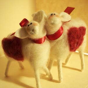 I Love Ewe Ewes Felted Wool Ornaments/Figurines image 5