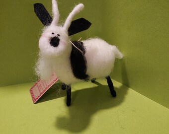 Mommy Goat Felted Wool Ornament