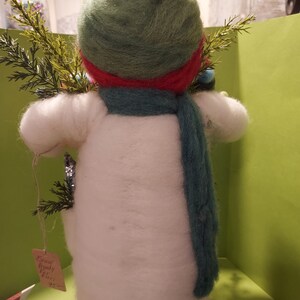 NEW Me and My Snowbuddies Felted Wool 9 Inch Snowman image 2