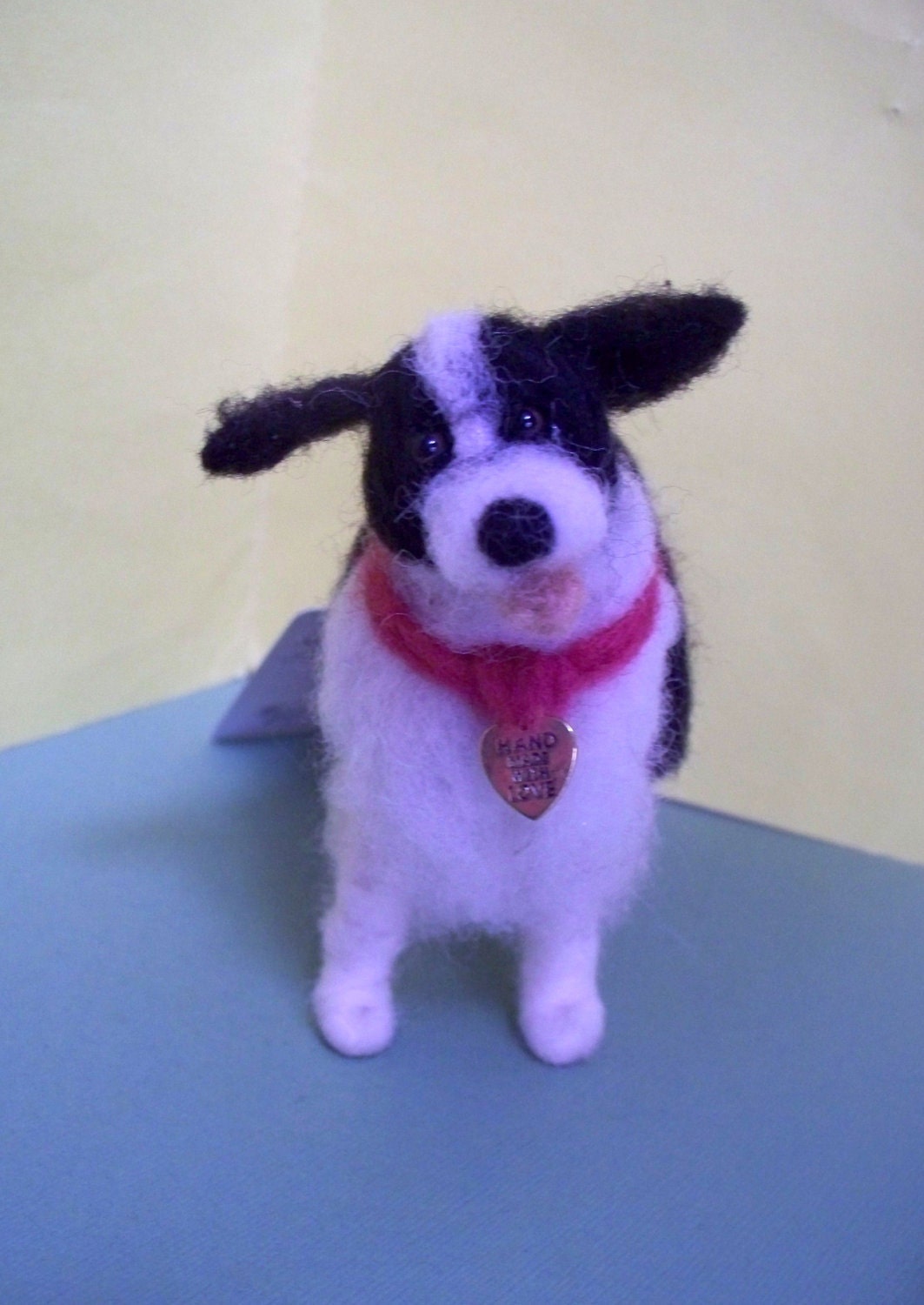 Border Collie Felted Wool Dog Ornament Etsy