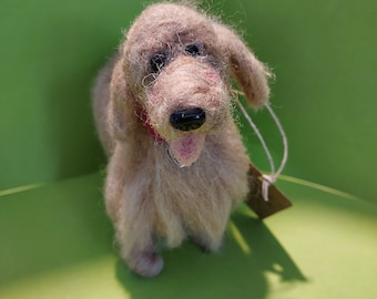 Golden Retriever Felted Wool Dog Sculpture/Ornament