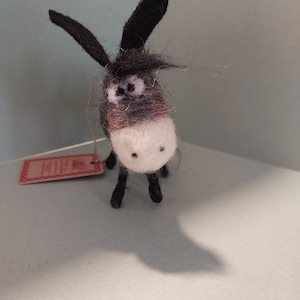 Wonky Donkey Felted Ornament/Figurine